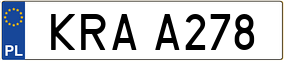 Trailer License Plate